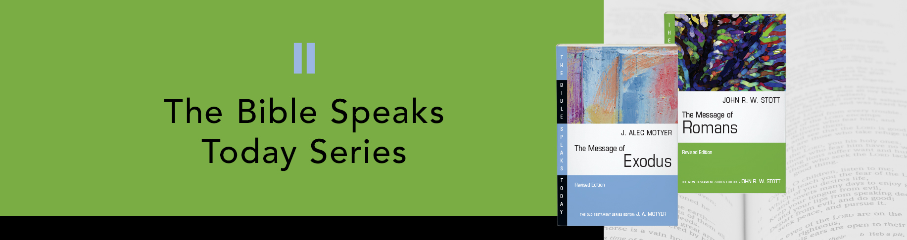 The Bible Speaks Today Series